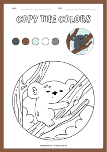 Cute Koala on a Tree